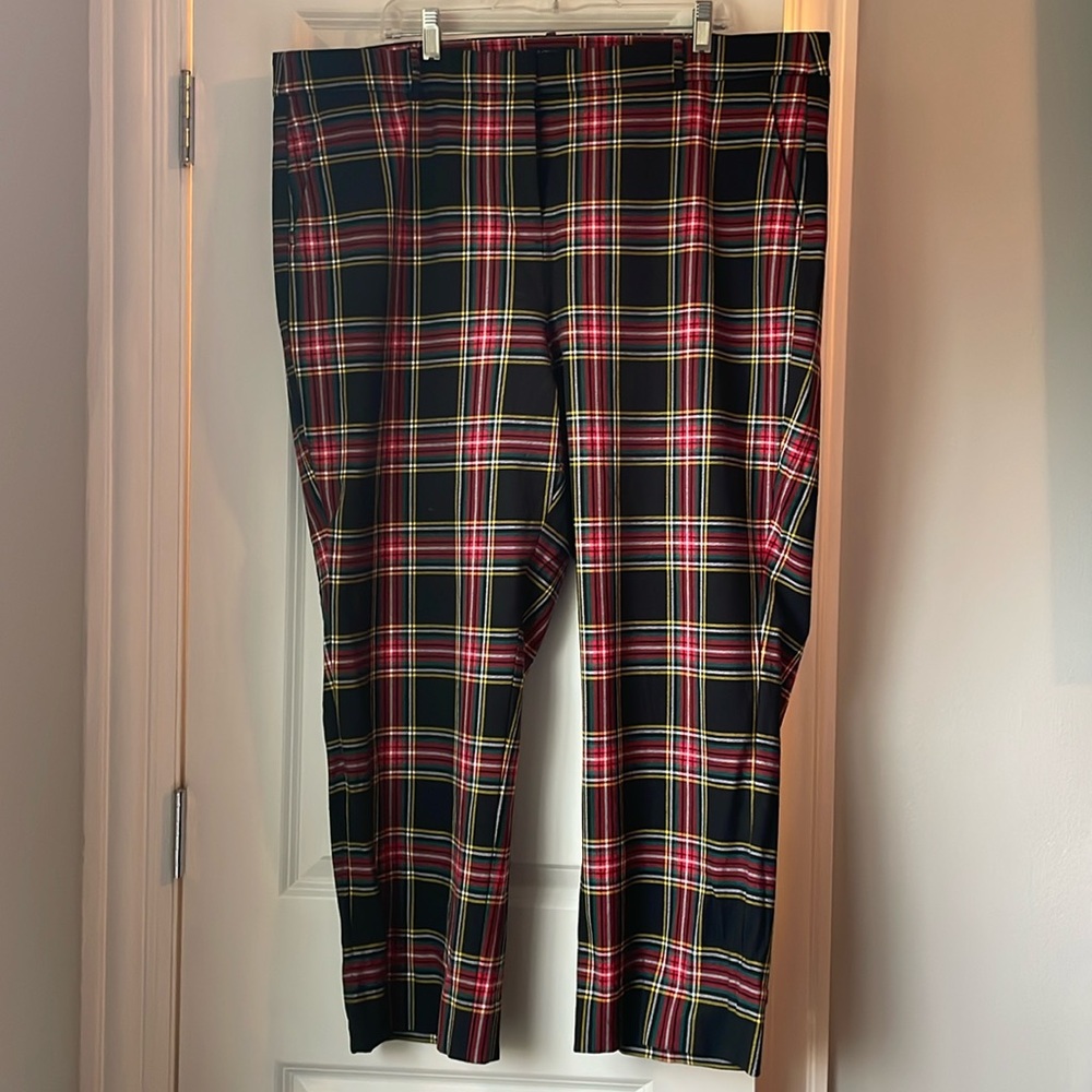 JCrew Plaid Kallie Pant Size 20